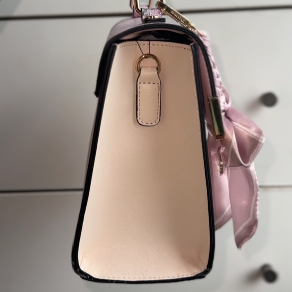 Dune London pink and faux snakeskin-print handbag - Picture 4 of 7